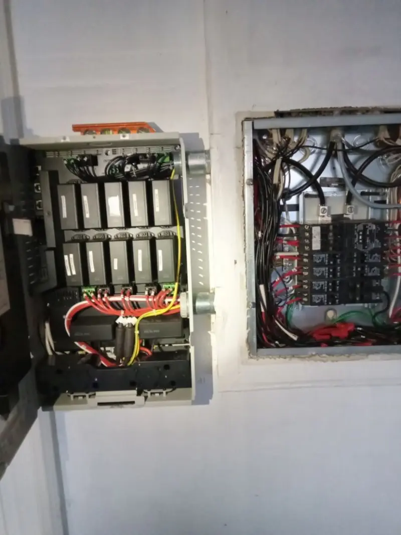 Electrical panel upgrade completed for Security Camera Wiring in Fremont